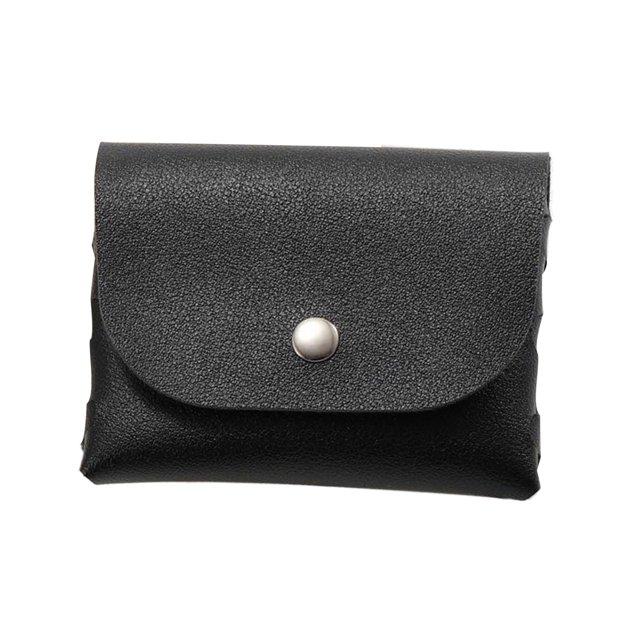 Matsuzay Bolsa de cuero compacta para gafas de sol, soporte de PVC para gafas y sombras, diseño elegante, Simple Almacenamiento y organización del hogar negro