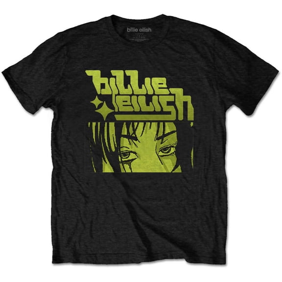Billie Eilish Unisex T-Shirt Anime Logo (Small)