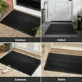 thumbnail image 5 of FEELHOME Outdoor Mat 24"x35" Non Slip Front Door Mat Outside Absorbent Rubber Welcome Mat Low Profile Dirt Trapper Indoor Outdoor Doormat Boho Geometric Door Mat Outside Thick Entryway Rug Black, 5 of 7