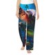 thumbnail image 1 of Balery Ice Blue Ocean Sea Turtle Pantalones de pijama para mujer, pijamas ultraligeros, pantalones de estar por casa-X-Large, 1 of 6