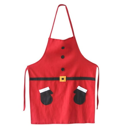 

Christmas Apron for Women with Pockets Cute Snowman Pattern Apron Kitchen Apron for Holidays Gift Christmas Festivals Dinner Decor