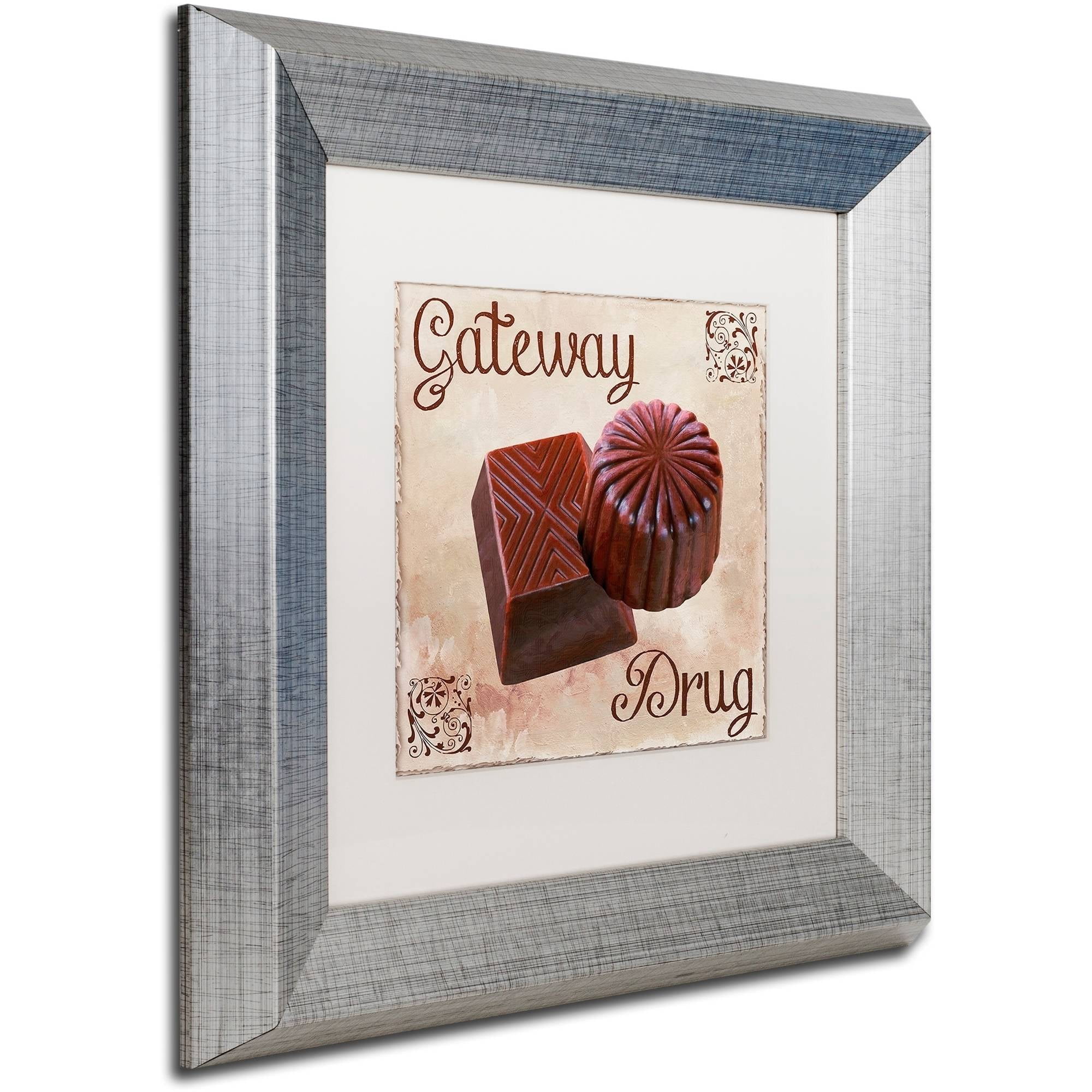 Trademark Fine Art "Chocolate Therapy II" Canvas Art by Color Bakery White Matte, Silver Frame
