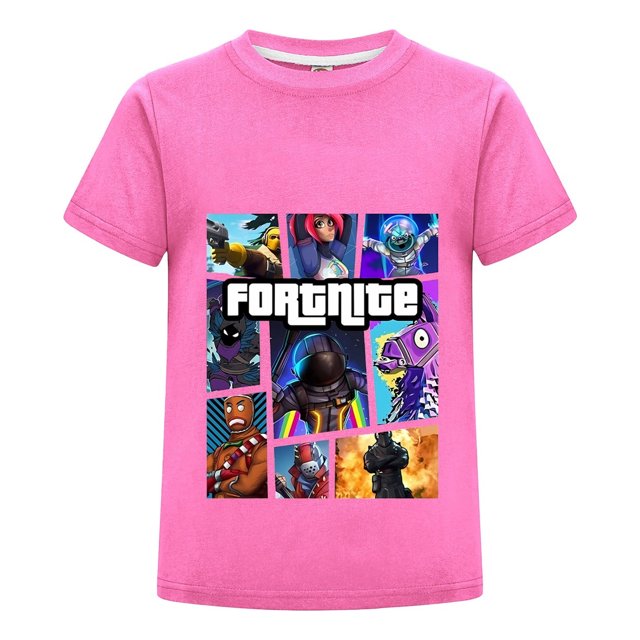 Playera Infantil de NTONGSHANBB para Niño y Niña, Camiseta Gamer de Algodón con Personajes, Ropa de Verano
