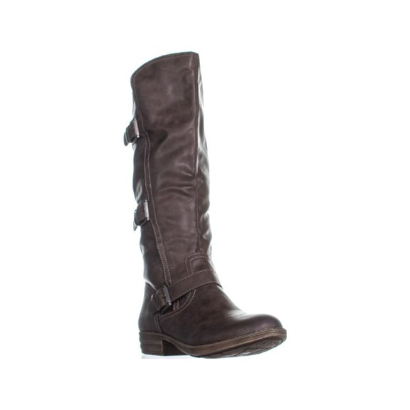 Womens AR35 Jeffrey Mid Calf Riding Boots, Brown