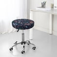 thumbnail image 7 of Kll Colorful Flowers Round Bar Chair Cushion Cover 14 Inch,Bar Stool Protector With Elastic, Soft Washable, 7 of 7