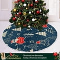 thumbnail image 6 of FMSHPON Christmas Trees Santa Snowflakes Xmas Christmas Tree Skirt Stand Mat for Holiday Party Decoration Indoor Outdoor 36 inches, 6 of 6