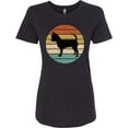 thumbnail image 3 of Inktastic Chihuahua Dog Retro Sunset Women's T-Shirt, 3 of 5