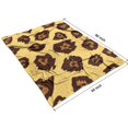 thumbnail image 4 of Yellow and Brown Of Leopard Print Blanket,Comfortable Soft Lamb Wool Throw Blanket,All Season,Warm Lightweight Blankets for Sofa Bed Couch Living Room Chair,60"x80", 4 of 4