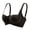 Black, variant on Women Wireless Bras - Women's Solid Color Seamless Underwear without Steel Rims Detachable Chest Sagging Wave Pattern Bra Black S