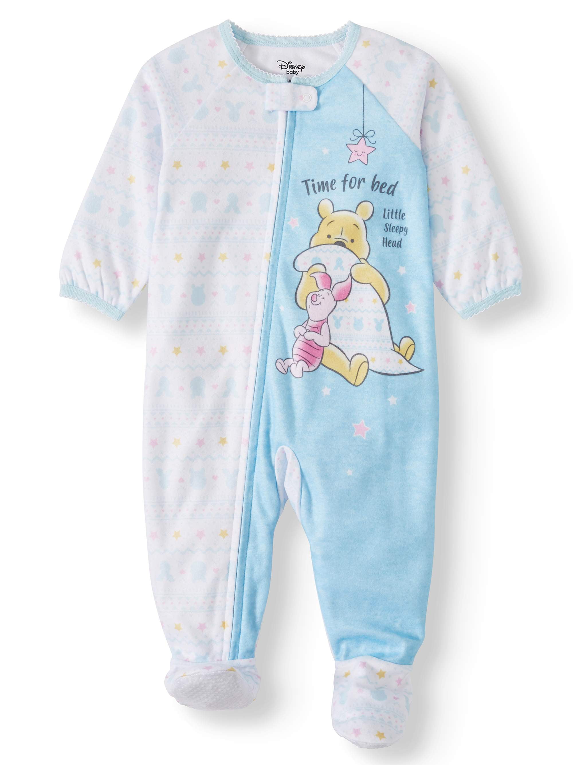 Winnie The Pooh Winnie The Pooh Baby Girl Microfleece Blanket Sleeper Pajamas Walmartcom Walmartcom