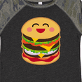 thumbnail image 4 of Inktastic Hamburger Kawaii Boys or Girls Toddler T-Shirt, 4 of 5