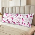thumbnail image 2 of Fotbe Breast Cancer Awareness4 Funda para Almohada Corporal con Diseño, Funda de Microfibra Ultrasuave de 20x54 Pulgadas, Ropa de Cama Elegante, 2 of 7
