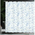 thumbnail image 4 of Ambesonne Flower Shower Curtain, Sakura Japanese Blossoms, 69"Wx70"L, Pale Azure Blue White, 4 of 5