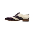 thumbnail image 6 of Stacy Adams Tristano Modified Bike Toe Oxford Shoes Purple Multi 25694-540, 6 of 9