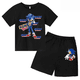 thumbnail image 3 of Nueva camiseta de Sonic para niños y niñas, conjunto de 2 piezas para adolescentes, camisetas casuales de manga corta de verano para niños, conjunto de camiseta y pantalones cortos, conjunto deportivo, 3 of 4