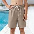thumbnail image 4 of Mnyotv Summer Beach Shorts Kids Boys Athletic Short Casual Drawstring High Waisted Sweatshorts Size 9-10 Years, 4 of 6