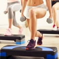 thumbnail image 6 of BalanceFrom Aerobic Step Platform Trainer with Adjustable 3-Level Risers, Black & Blue, 6 of 8