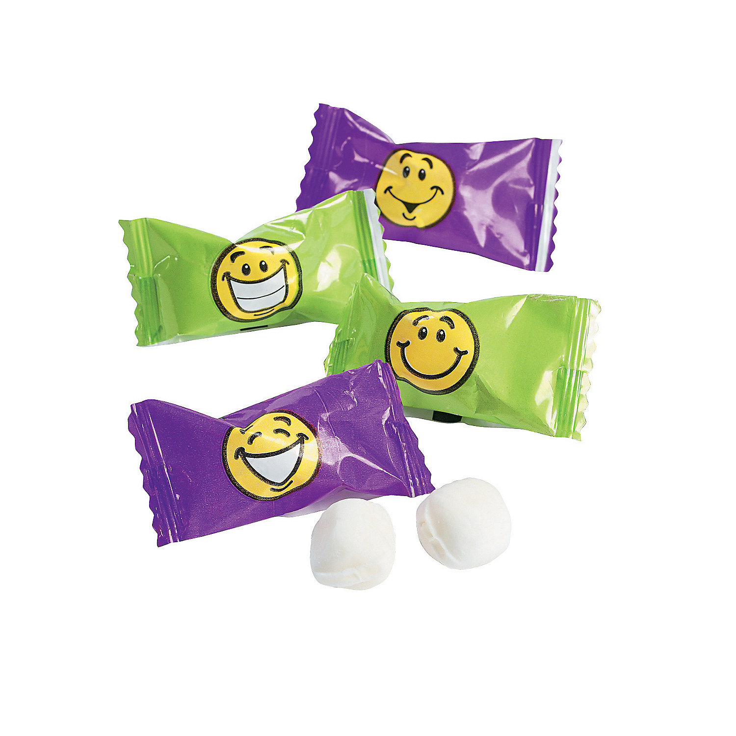 Fun Express Smile Face Wrapped Buttermints Edibles Mints