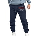 thumbnail image 1 of Pantalones largos para hombre, casuales, de moda, con bolsillos, cintura elástica, pantalones deportivos, pantalones de poliéster para hombre., 1 of 4