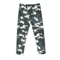 thumbnail image 4 of Odeerbi Kids Girls Leggings Camouflage Stretchy Tights Pants High Waist Camouflage Printed Pants Stretchy Soft Tights Kids Summer School Wearing Gray, 4 of 5
