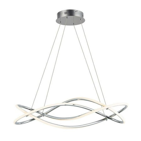 

Coaster - 30.25 48W 1 LED Pendant Polished Chrome Finish