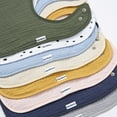thumbnail image 2 of Gerber Baby Neutral Muslin Drooling Bibs, 8-Pack, One Size, 2 of 8