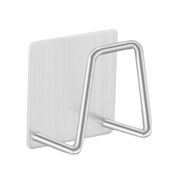 304 Stainless Steel Sponge Holder Adhesive Drain Drying Rack Storage