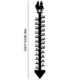 thumbnail image 2 of Anuirheih Snow Gauge, Christmas Holiday Snowflake Snow Measuring Stick Outdoor Gifts for Winter Travel(24inch,Black), 2 of 7