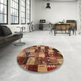 thumbnail image 3 of Ahgly Company Indoor Rectangle Contemporary Saffron Red Patchwork Area Rugs, 2' x 5', 3 of 6