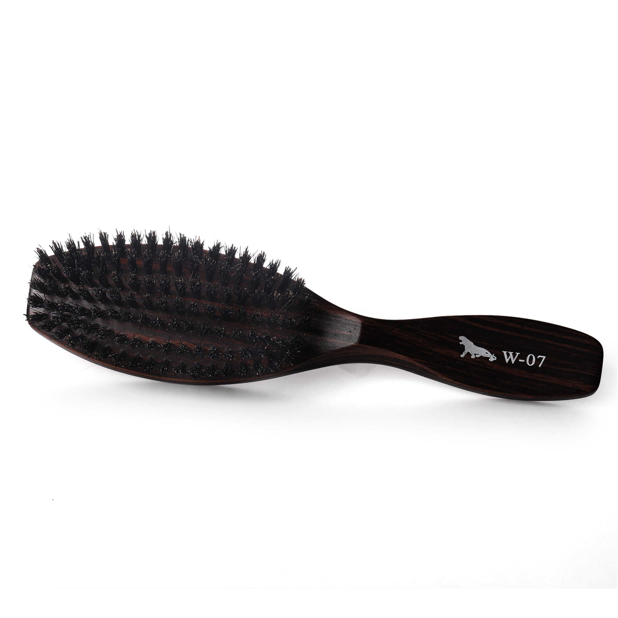 Perfehair Boar Bristle Hair Brush with Wooden Handle for Men and Women's Thin, Fine Hair, Balck