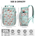 thumbnail image 3 of Travel Cooler Bag - Pioneer Flower Floral Print Pattern Camping Beer Cooler Backpack with Bottle Opener- Waterproof Insulated Picnic Backpacks - Cooler Bag for Beach, 3 of 6
