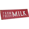thumbnail image 5 of Concentrima Milk'  Metal Tin Bar Sign, Decorative Wall Art Signage Primitive Farmhouse Country Kitchen Home Décor, 13.75" X 5", 5 of 9