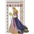 thumbnail image 1 of (R864) Hilo Algodón Ecológico Bordado No Manchú 14CT 2 Hebras Tela Blanca 36*52 Cm Ramo Novia Kit Serie Personajes Punto Cruz (borde Gancho), 1 of 8