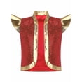 thumbnail image 3 of Moggemol Gilet Prince Garçon Design Arabe à Sequins Ouvert devant avec Manches Courtes Rouge 14, 3 of 6
