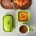 thumbnail image 2 of SWEEJAR Ceramics Butter Dish with Lid, Butter Keeper Container, East/West Coast Butter, 7 inches,Green, 2 of 5