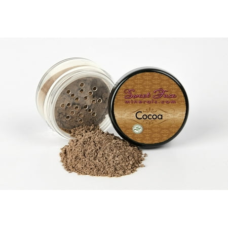 COCOA FOUNDATION by Sweet Face Minerals Sample to Bulk Sizes Mineral Makeup Bare Skin Sheer Powder Cover (20 Gram Sifter