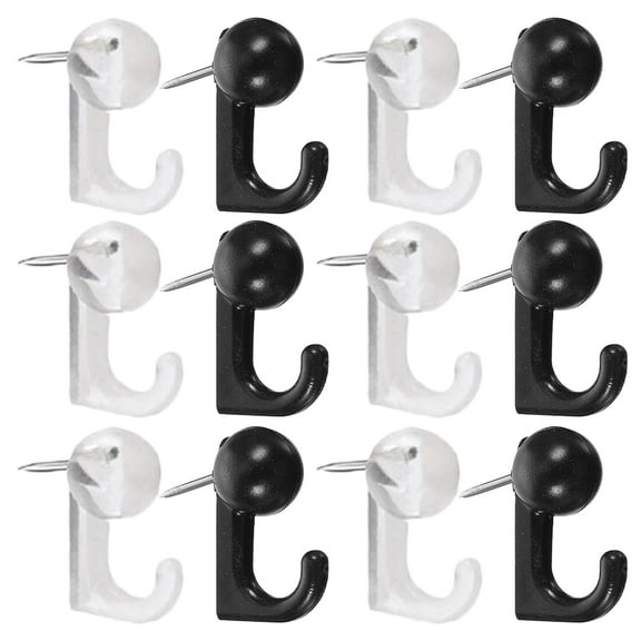 HOMEMAXS 60pcs Metal Thumbtack Hooks Versatile Push Pins for Wood Walls Office Thumb Tacks Hanging Nails Thumb Tacks Small Pushpins Ornaments Pushpins Hooks Supplies