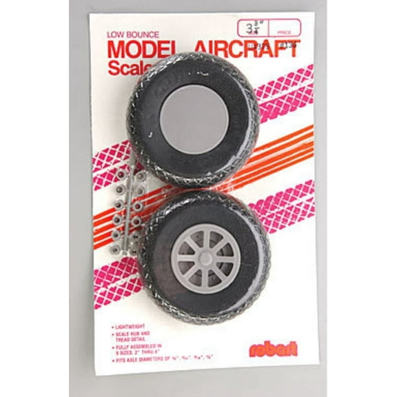 Robart Manufacturing UX375-Scale Diamond Tread Wheels ROB136 Wheels Gear Retracts & Accys