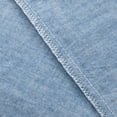 thumbnail image 4 of Flxxie Washed Cotton Pillowcases Set of 2, Breathable Yarn Dyed Solid Bed Pillow Cases with Envelope Closure, Queen, 20"x30", Denim Blue, 4 of 5
