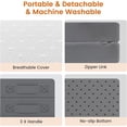 thumbnail image 3 of generics Foldable Mattress Full Size, 4 Inch Folding Double Mattress with Carry Bag, Firm Tri Fold Floor Mattresses with Washable Cover, Portable Trifold Mattresses for Sofa, RV, 54" x74", No Odor, 3 of 7