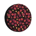 thumbnail image 1 of Fotbe Beautiful Maple Leaf Lantern Funda de Llanta de Repuesto con Estampado, Engrosada, Ajuste Universal para Jeep, Remolque, RV, SUV, Camión-14 inch, 1 of 6