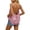Pink, variant on Summer Tank Tops for Women Loose Fit Adjustable Spaghetti Strap Camisole Casual Flowy Sleeveless Backless Pleated Tunic Top (XL, White)
