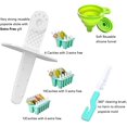 thumbnail image 3 of Popsicle Molds 12pieces Silicone Ice Pop Out Molds BPA Free Reusable Easy Releasing Ice Pop Maker Pack of Ice Pop Molds with Popsicle Sticks，Cleaning Tool and Funnel (A), 3 of 7