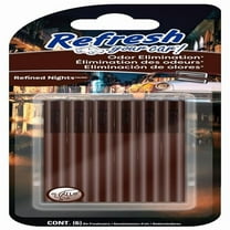 Refresh Your Car 8065203 Refined Nights Scent Car Vent Clip Solid - 6 Piece