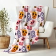 thumbnail image 2 of Flannel Blanket, Halloween Pumpkin Blanket, Machine Washable Soft Warm Blanket, Office Living Room Sofa Air Conditioner Blanket, Halloween Gift, 2 of 4