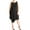black, variant on Rachel Rachel Roy Womens Plus Rina Striped Asymmetric Casual Dress