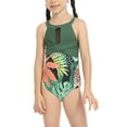 thumbnail image 4 of Liacowi Women One-Piece Swimsuit Flower Print Sleeveless Swimwear Patchwork Bathing Suit Beachwear, 4 of 9