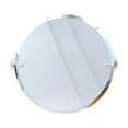thumbnail image 4 of Pipeline Collection Frameless Round Wall Mounted Tilt Mirror in Matte White, 4 of 5