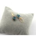 thumbnail image 3 of Zeva jewels Apatite Copper Turquoise Gemstone Gold-plated Lever-Back Earring For Birthday, Anniversary Gift, 3 of 3