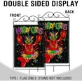 thumbnail image 3 of Mardi Gras Crawfish Large Decorative House Flag, New Orleans Carnival Yard Garden Outside Decor, Purple Green Yellow Celebration Burlap Outdoor Home Decoration Double Sided 28 x 40, 3 of 5